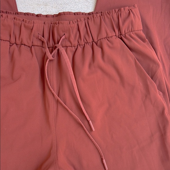 Lululemon Rust Red Drawstring Pants - Picture 2 of 11